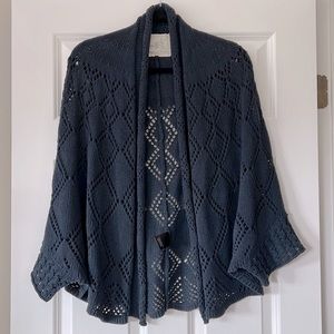 Anthropologie Angel of the North Sweater Cape M/L